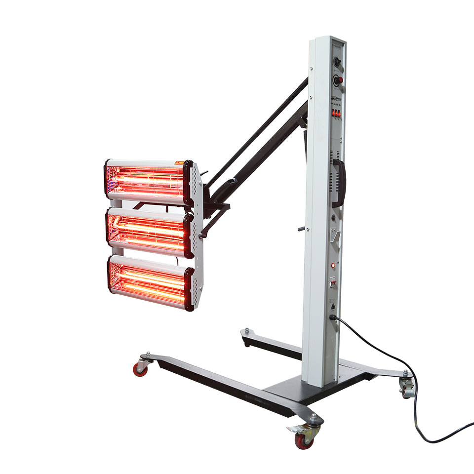 3-Head Short Wave Infrared Paint Curing Lamp